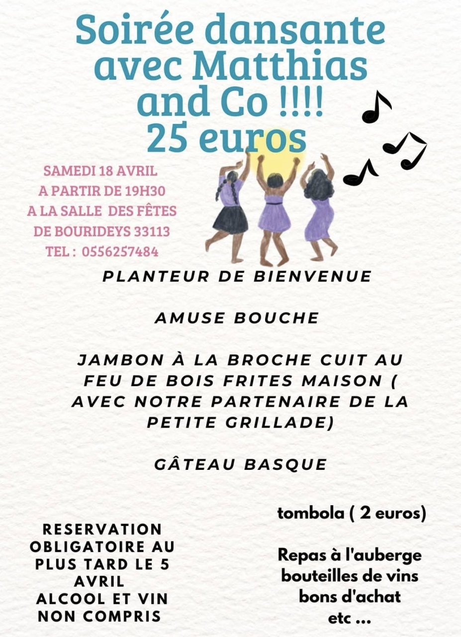 Événements  - Auberge De La Haute Lande - restaurant BOURIDEYS - restaurant sympa BOURIDEYS